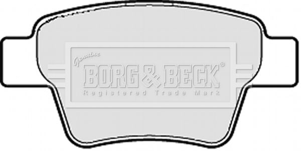 BORG & BECK Комплект тормозных колодок, дисковый тормоз BBP1983
